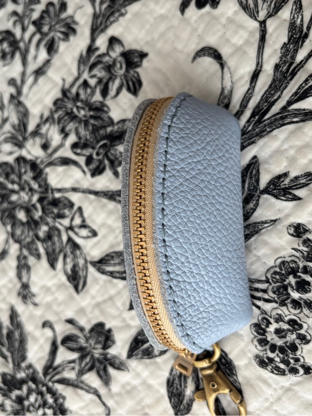Portland Leather Goods Taco Keychain in Skyfall Blue